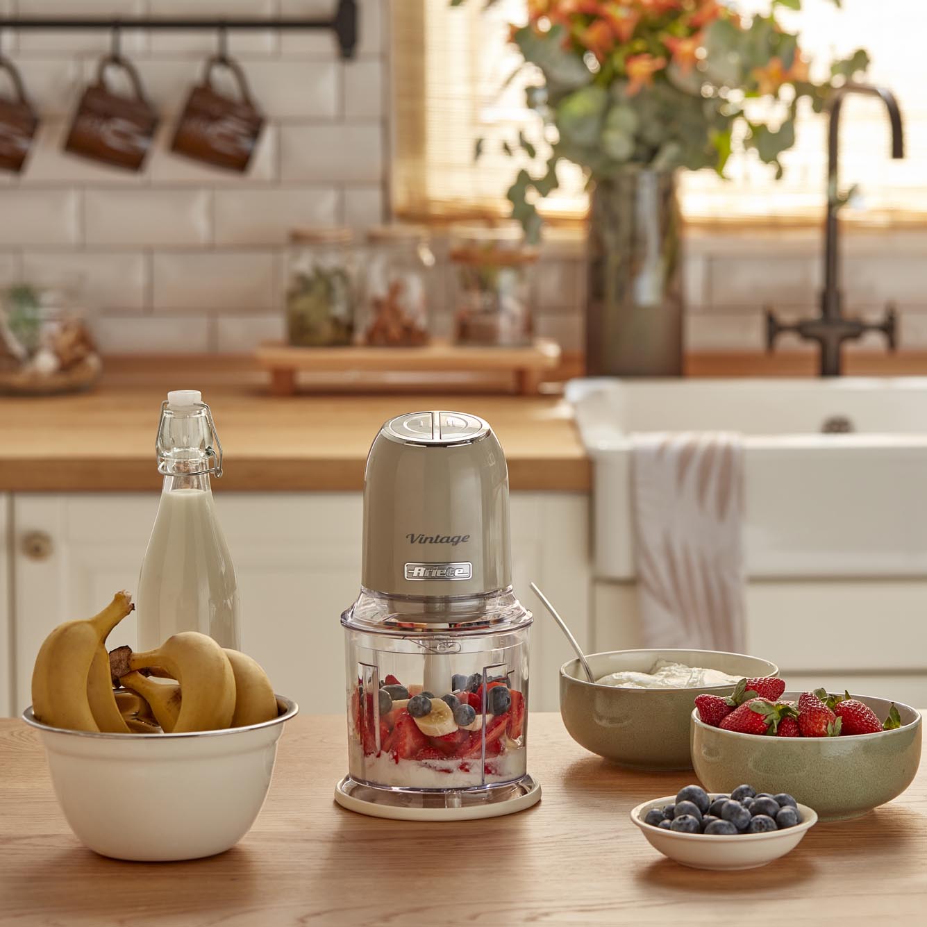 Ariete 4 Bıçaklı Vintage Rondo 600 ml Bej