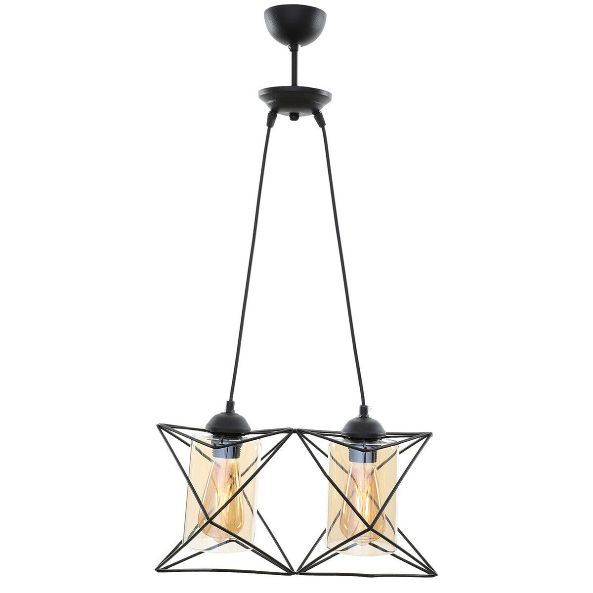 Anita 2'li Avize Beyaz (40x80 cm) - SİYAH - 40x80 cm - 2