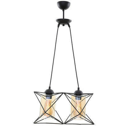 Anita 2'li Avize Beyaz (40x80 cm) - SİYAH - 40x80 cm - 2