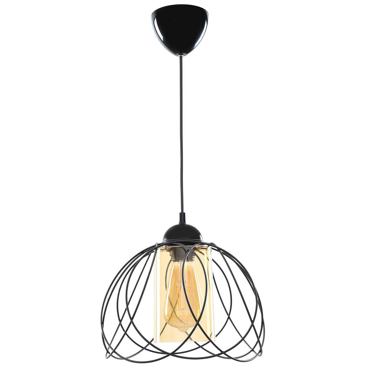 Leylak Tekli Akrilik Avize Beyaz (26x68 cm) - SİYAH - 26x68 cm - 2