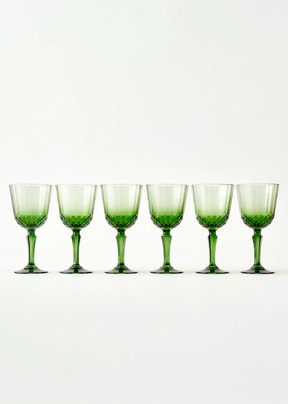 Colore Kesme Kadeh 6'lı Yeşil (310 cc)