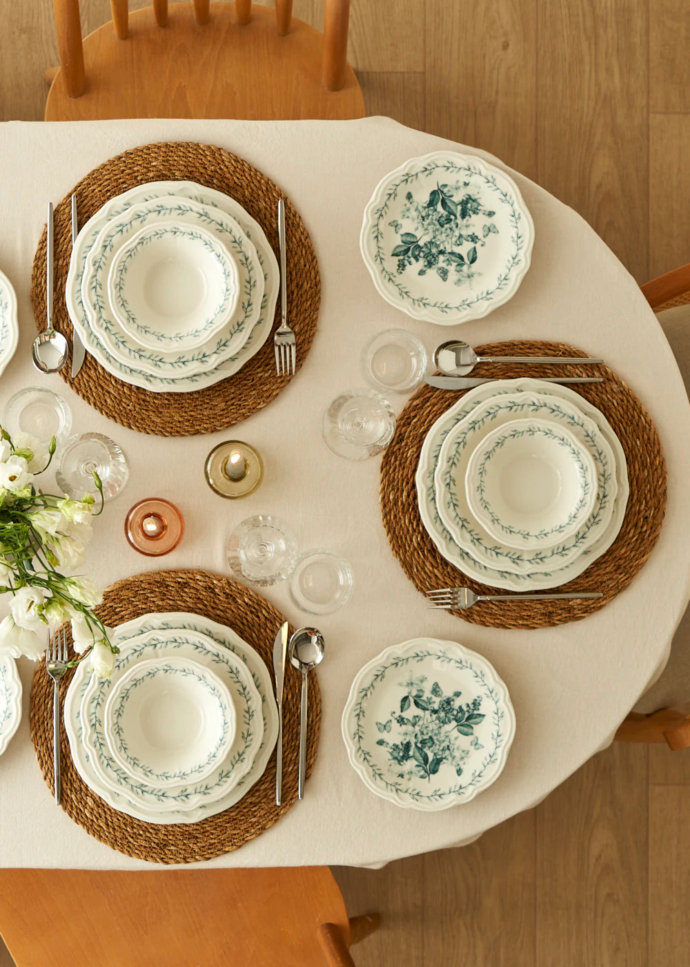 Isabella Stoneware 24 Parça 6 Kişilik Yemek Takımı Yeşil