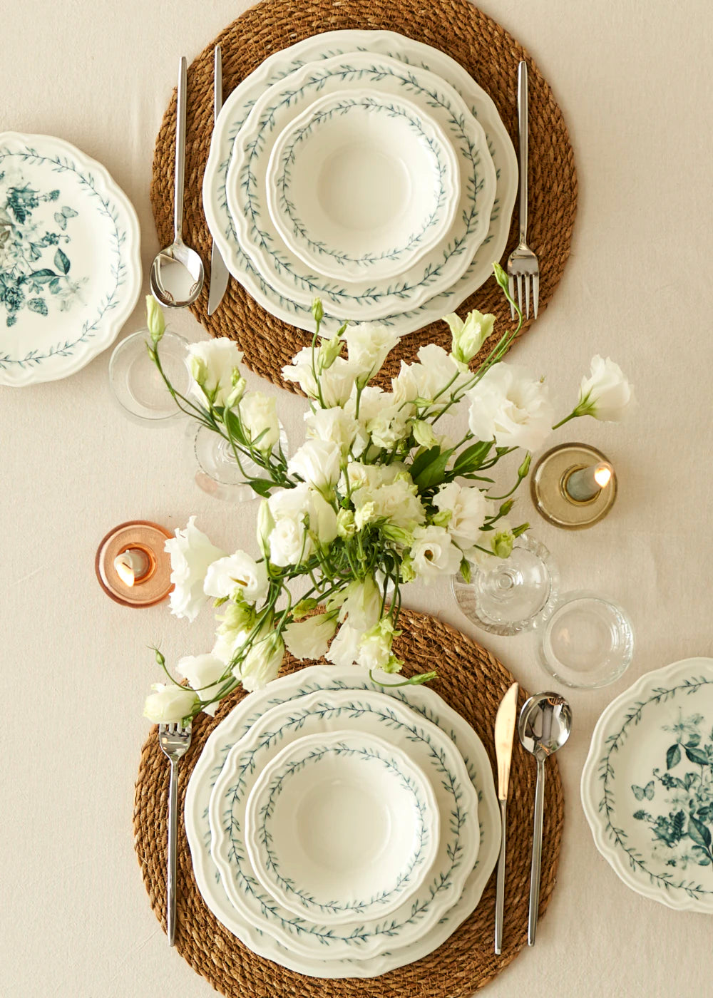 Isabella Stoneware 24 Parça 6 Kişilik Yemek Takımı Yeşil - 3