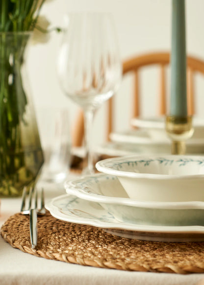 Isabella Stoneware 24 Parça 6 Kişilik Yemek Takımı Yeşil - 5