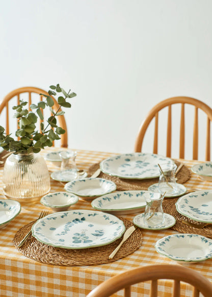 Ocaliptus Stoneware 26 Parça 6 Kişilik Kahvaltı Takımı Yeşil - 5