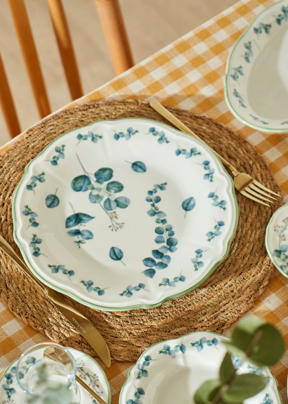 Ocaliptus Stoneware 26 Parça 6 Kişilik Kahvaltı Takımı Yeşil - 6