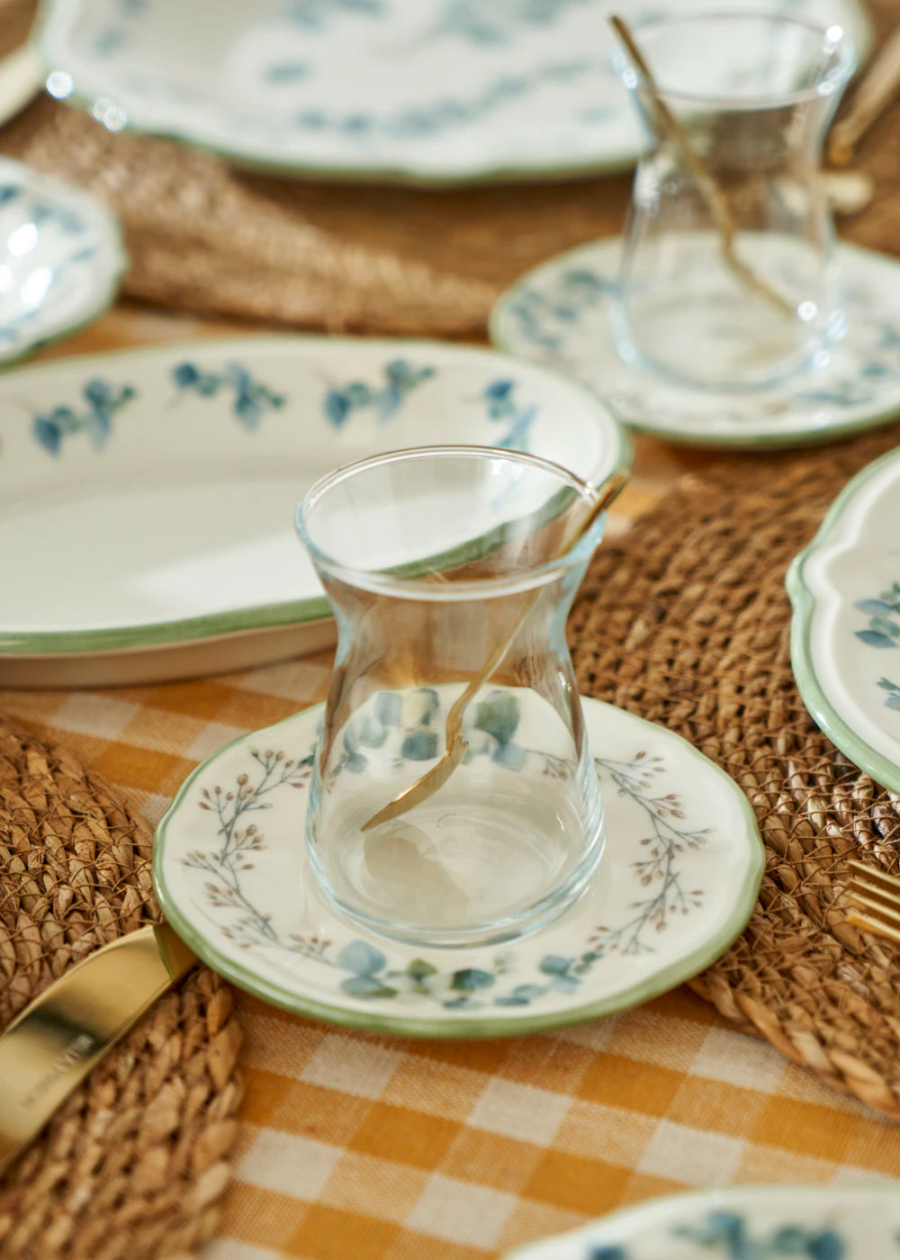 Ocaliptus Stoneware 26 Parça 6 Kişilik Kahvaltı Takımı Yeşil - 7