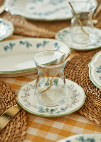 Ocaliptus Stoneware 26 Parça 6 Kişilik Kahvaltı Takımı Yeşil - 7