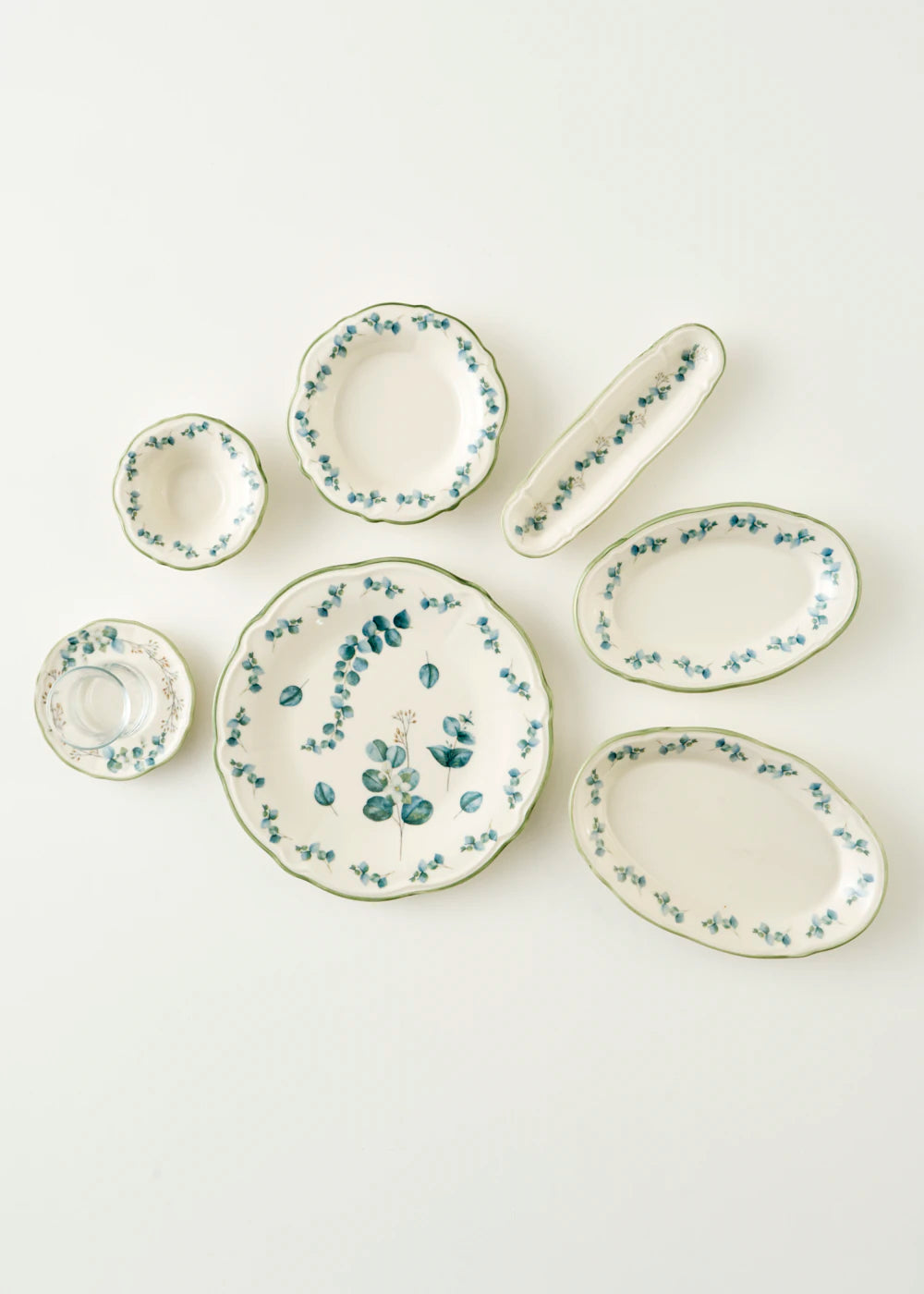 Ocaliptus Stoneware 26 Parça 6 Kişilik Kahvaltı Takımı Yeşil - 8