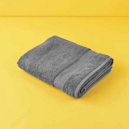 %100 Pamuk Premium Banyo Havlusu Antrasit (90x150 cm)
