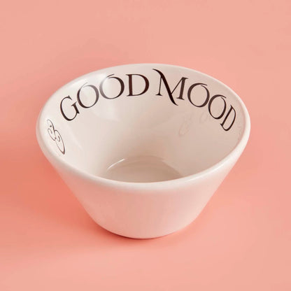 Motto Seramik Good Mood Çerezlik Beyaz (10 cm)