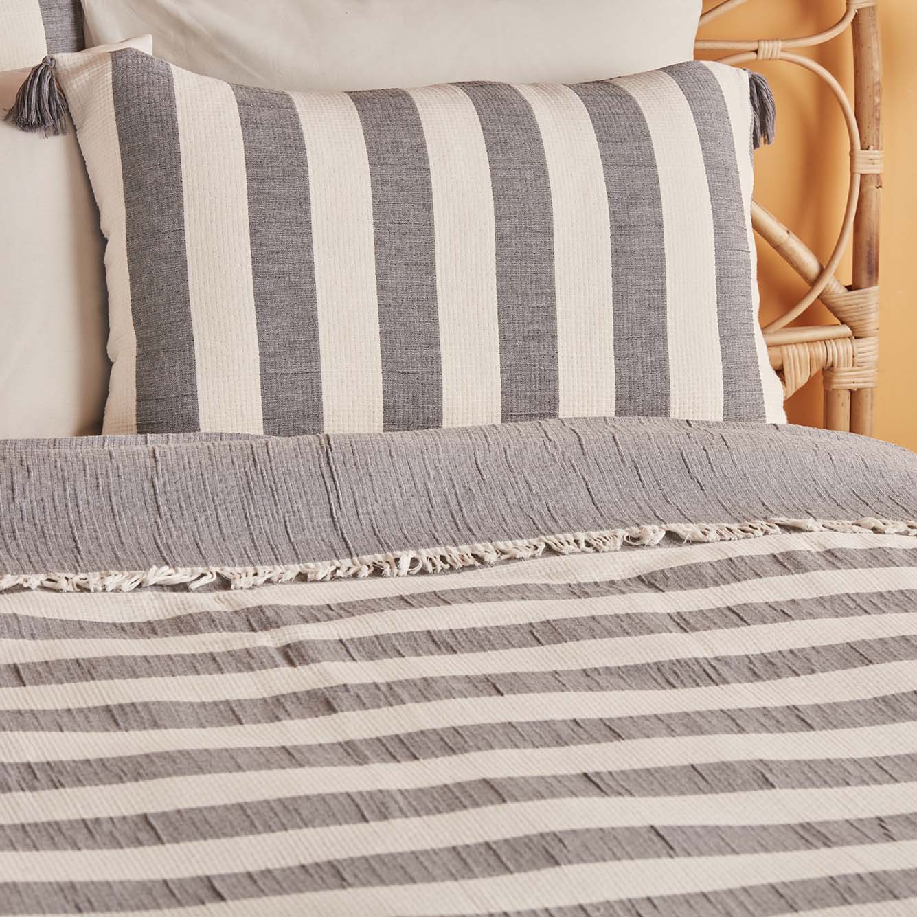 %100 Pamuk 3 Katlı Müslin Sofia - 180x240 - GRİ - 2