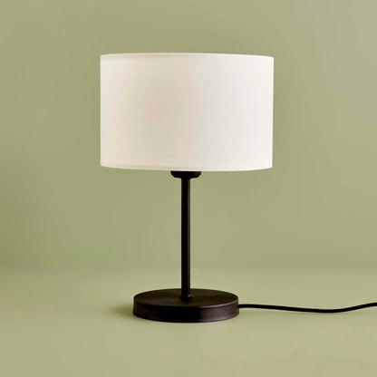 Kumaş Başlıklı Abajur Krem (15x24 cm)