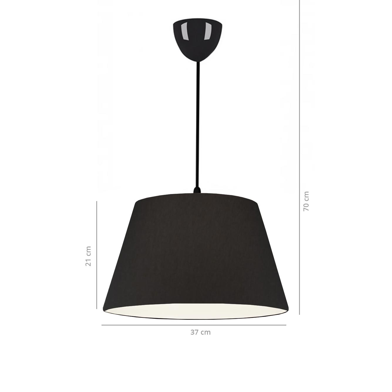 Konik Dekoratif Tavan Sarkıt Krem (21x38 cm) - SİYAH - 21x38 cm - 3