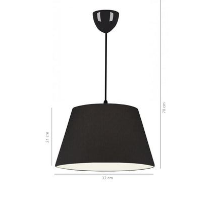 Konik Dekoratif Tavan Sarkıt Krem (21x38 cm) - SİYAH - 21x38 cm - 3