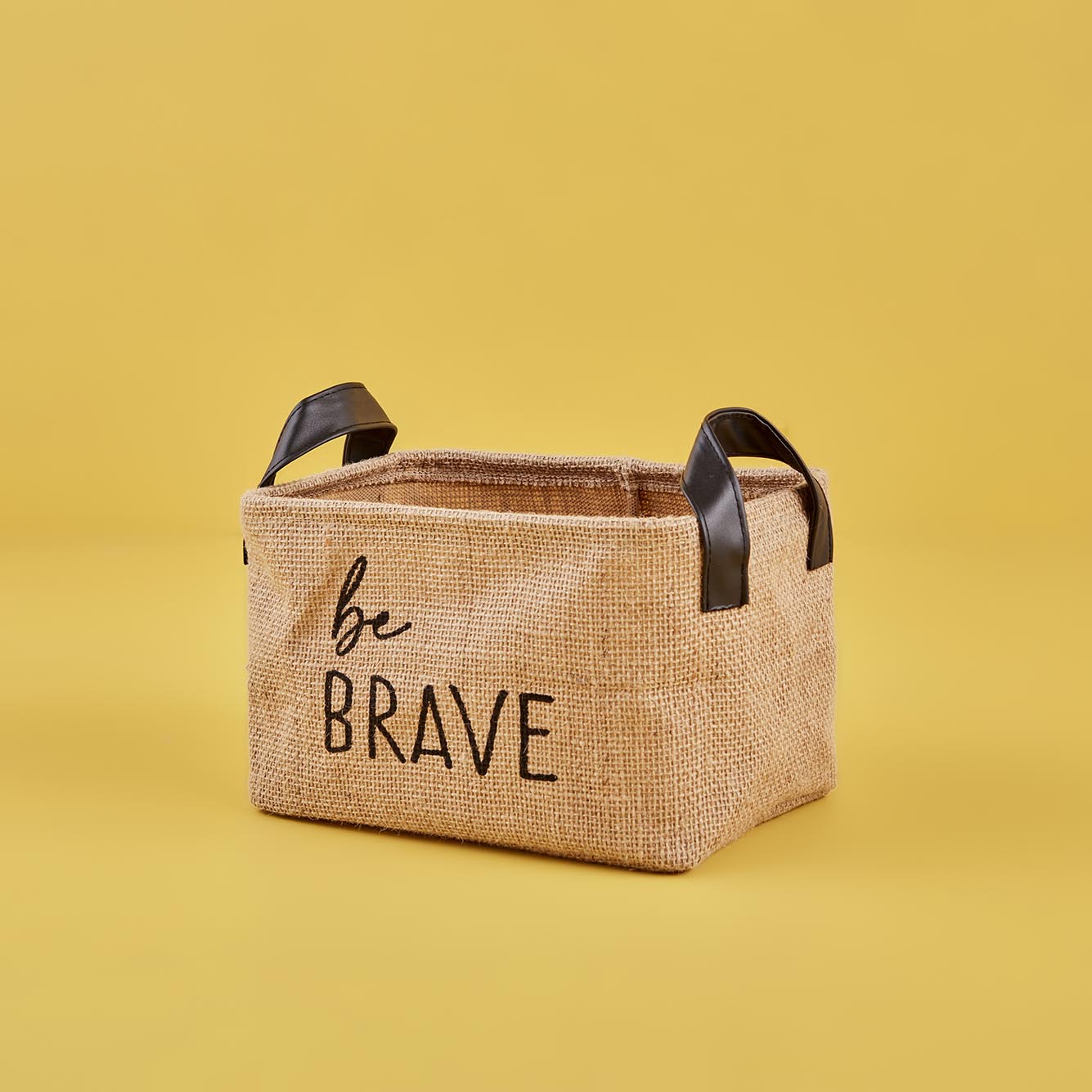 Be Brave Jüt Dikdörtgen Sepet Naturel (24x17x14 cm)