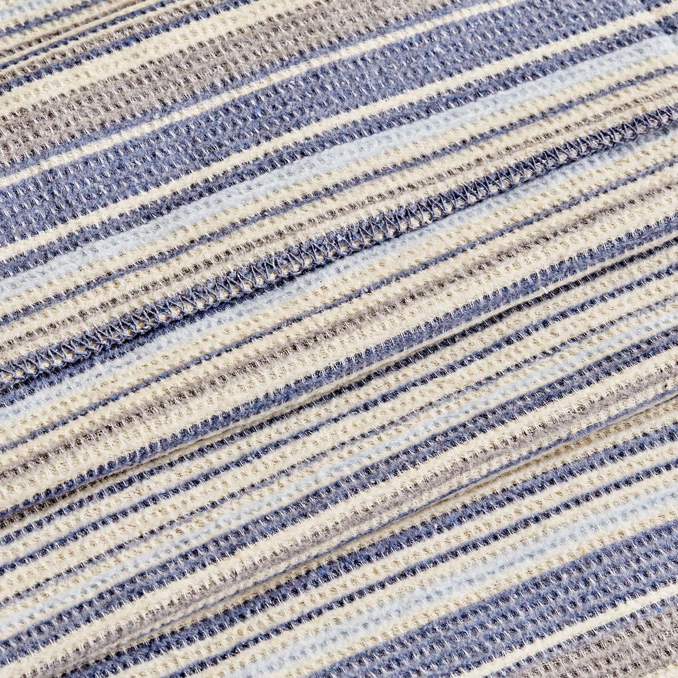 Stripe Pamuklu - 180x220 cm - MAVİ - 3