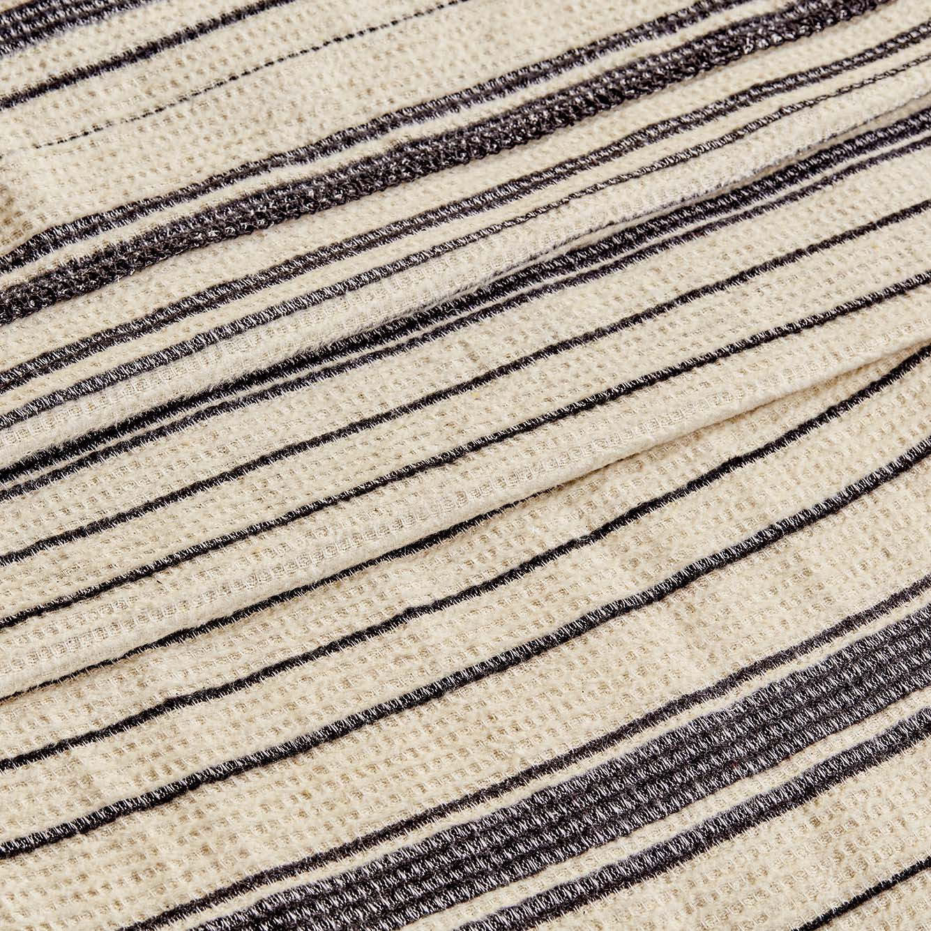 Stripe Pamuklu - 180x220 cm - SİYAH - 3