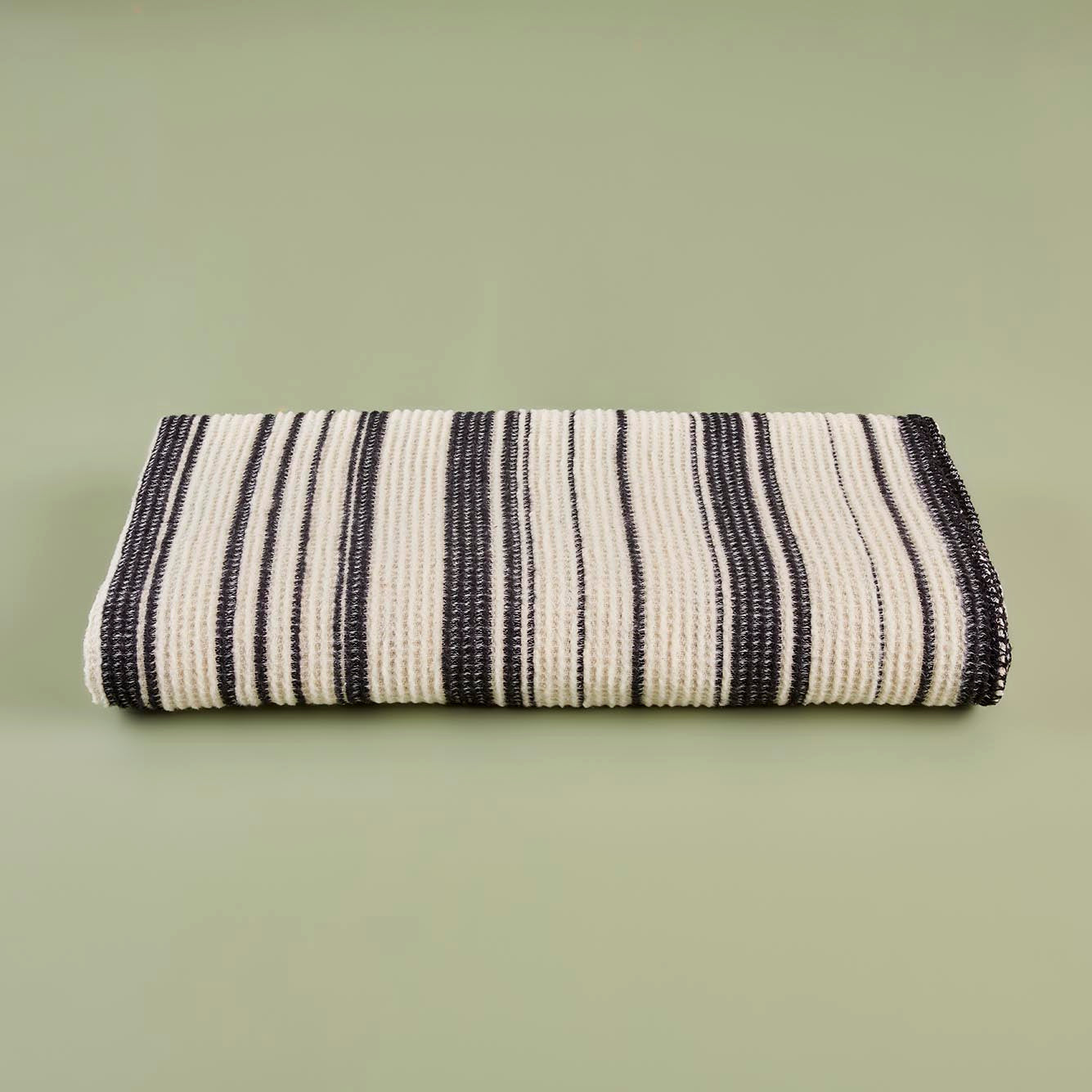 Stripe Pamuklu - 180x220 cm - SİYAH - 4