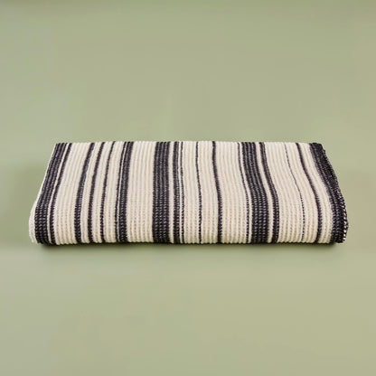 Stripe Pamuklu - 180x220 cm - SİYAH - 4