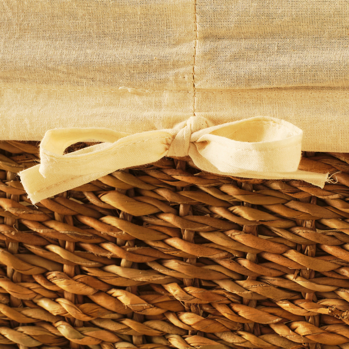 Adina Bezli Sepet (36x36x18 cm) - 26x16x12 cm - NATUREL - 2
