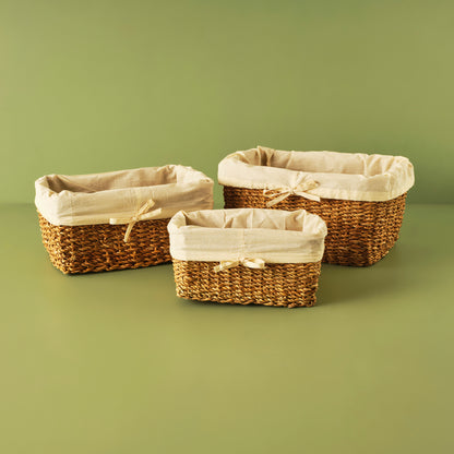 Adina Bezli Sepet (36x36x18 cm) - 26x16x12 cm - NATUREL - 3