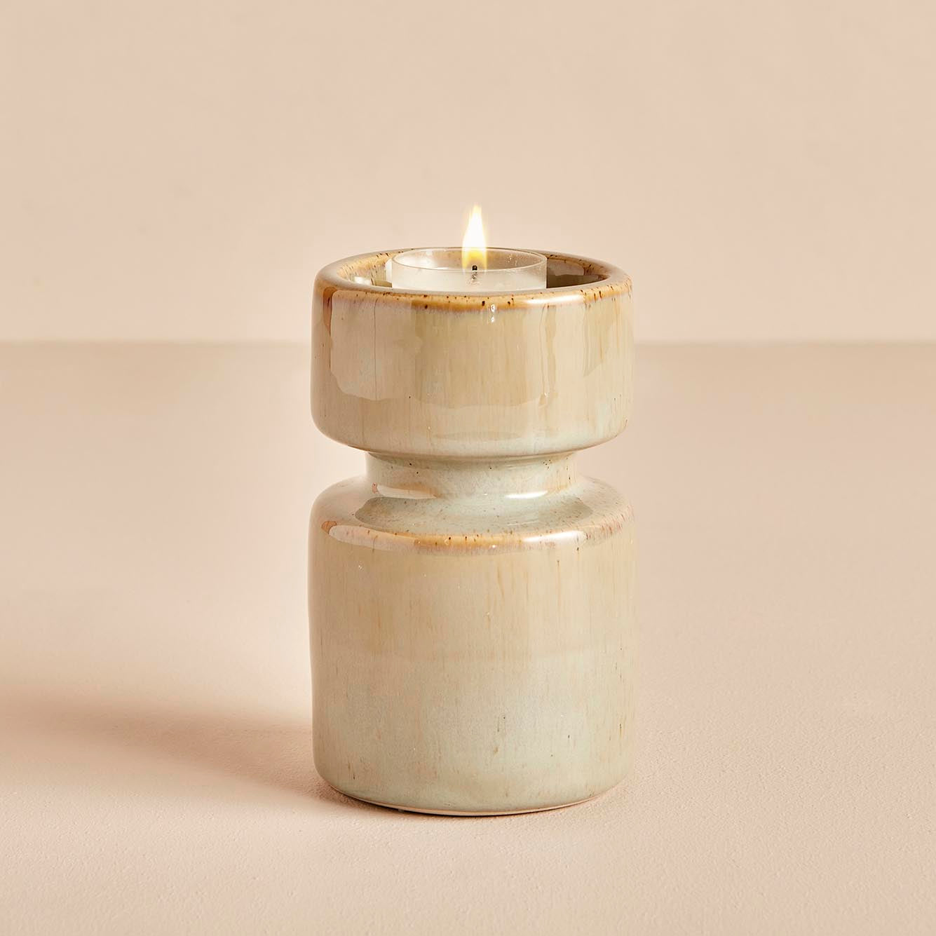 Chloe Porselen Mumluk Yeşil (8x8x14 cm) - 3