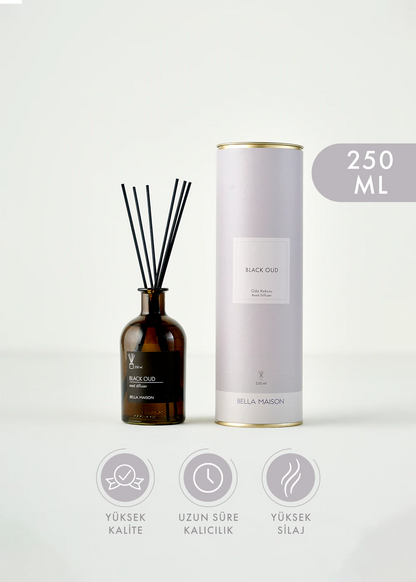 Black Oud Çubuklu Oda Kokusu Siyah (250 ml)