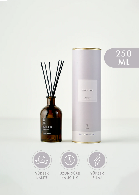 Black Oud Çubuklu Oda Kokusu Siyah (250 ml)