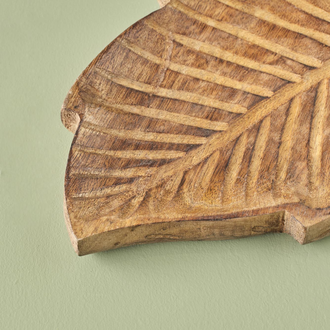 Lida Ahşap Dekoratif Tabak Naturel (30x19 cm) - 2
