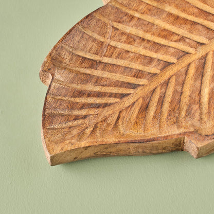Lida Ahşap Dekoratif Tabak Naturel (30x19 cm) - 2