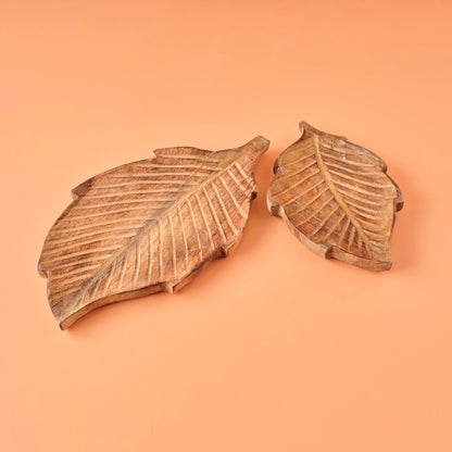 Lida Ahşap Dekoratif Tabak Naturel (30x19 cm) - 3