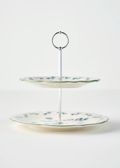 Ocaliptus Stoneware 2 Katlı Kurabiyelik Yeşil