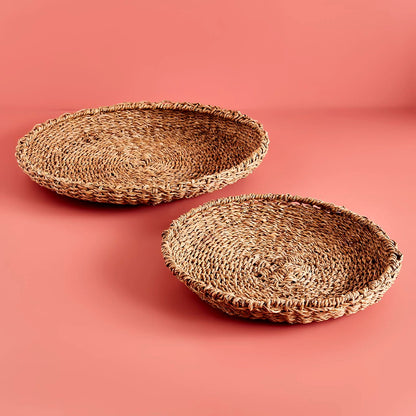 Faye Hasır Tabak (55x8 cm) - 40x6 cm - NATUREL - 3