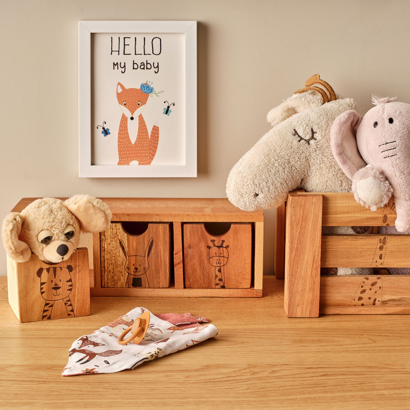 Animals 3 Çekmeceli Organizer (12x35x10 cm) - 3