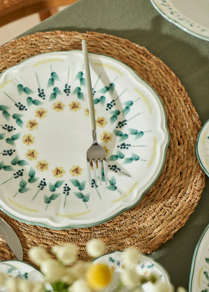 Adelina Stoneware 26 Parça 6 Kişilik Kahvaltı Takımı Yeşil - 5