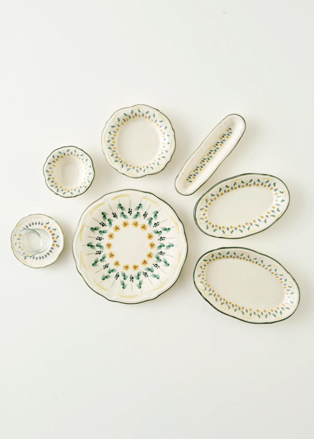 Adelina Stoneware 26 Parça 6 Kişilik Kahvaltı Takımı Yeşil - 7