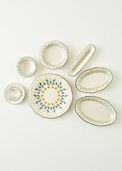 Adelina Stoneware 26 Parça 6 Kişilik Kahvaltı Takımı Yeşil - 7