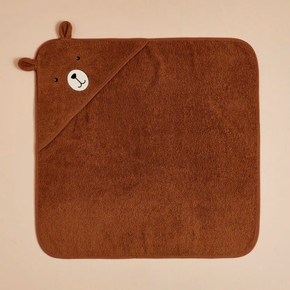 %100 Pamuk Bear Kundak Havlu Kahverengi (75x75 cm)