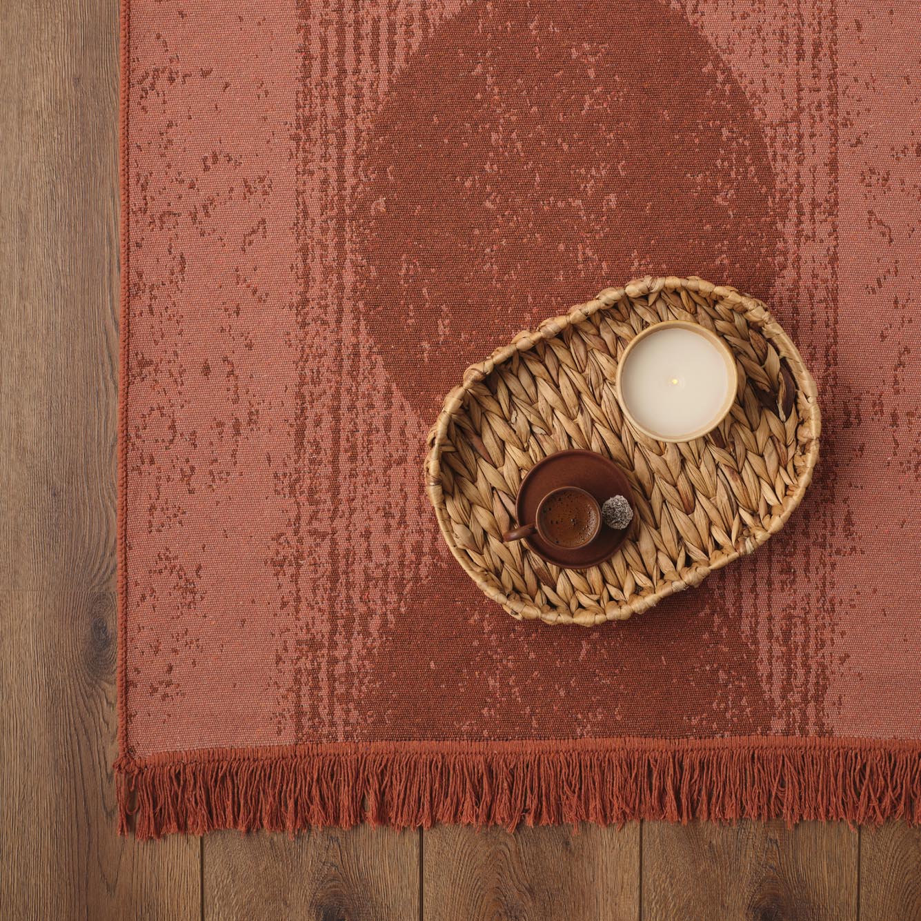 Chloe Kilim Kiremit (120x180 cm) - 80x150 cm - KİREMİT - 5