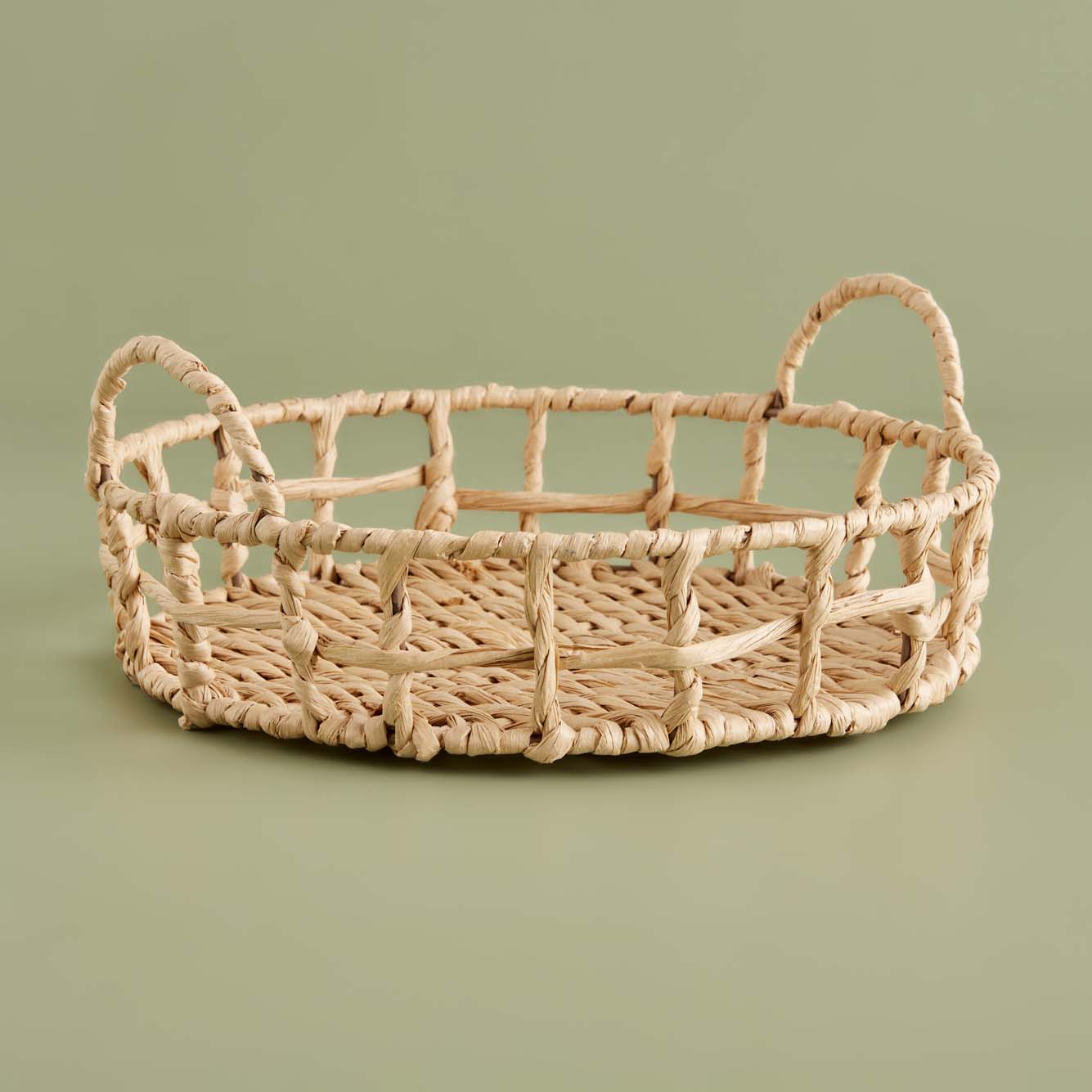 Marin Edgar Dekoratif Tepsi Naturel (30x30x7 cm)