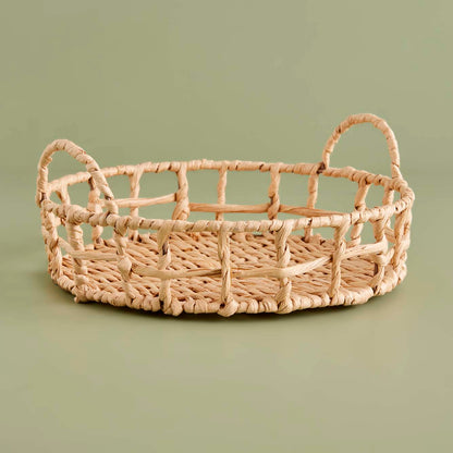 Marin Edgar Dekoratif Tepsi Naturel (30x30x7 cm)