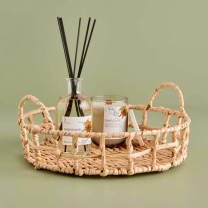 Marin Edgar Dekoratif Tepsi Naturel (30x30x7 cm) - 3