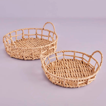 Marin Edgar Dekoratif Tepsi Naturel (30x30x7 cm) - 25x25x5 cm - NATUREL - 4