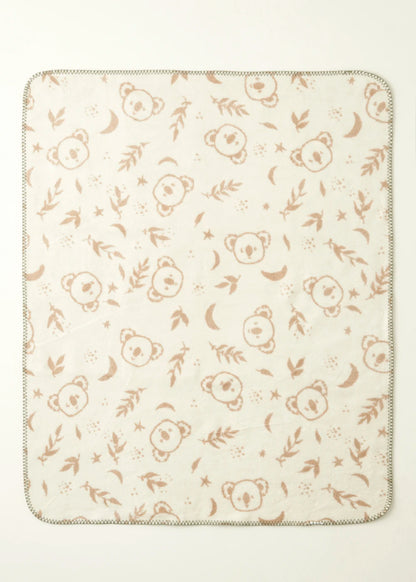 Koala Pamuklu Bebek Battaniyesi Vizon (100x120 cm)