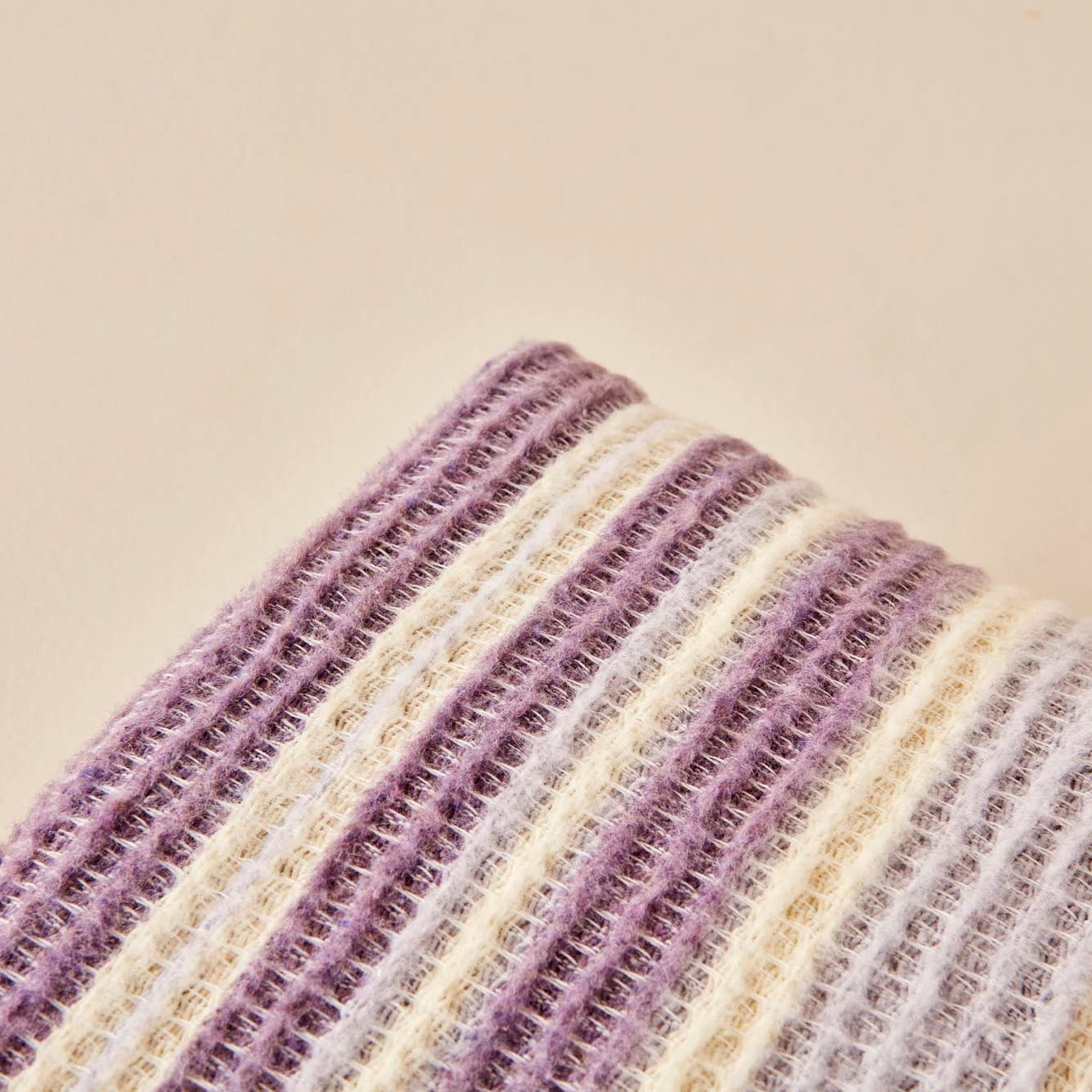 Stripe Pamuklu - 180x220 cm - LİLA - 5