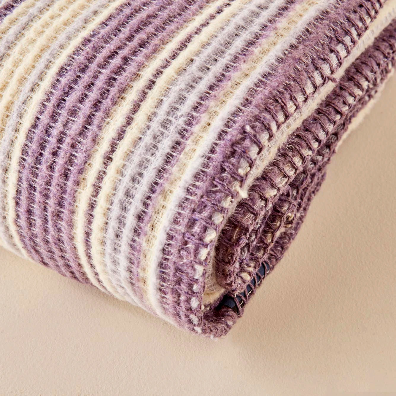 Stripe Pamuklu - 180x220 cm - LİLA - 6