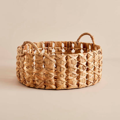 Blush Yuvarlak Sepet Naturel (30x12 cm)