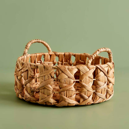 Blush Yuvarlak Sepet Naturel (30x12 cm)