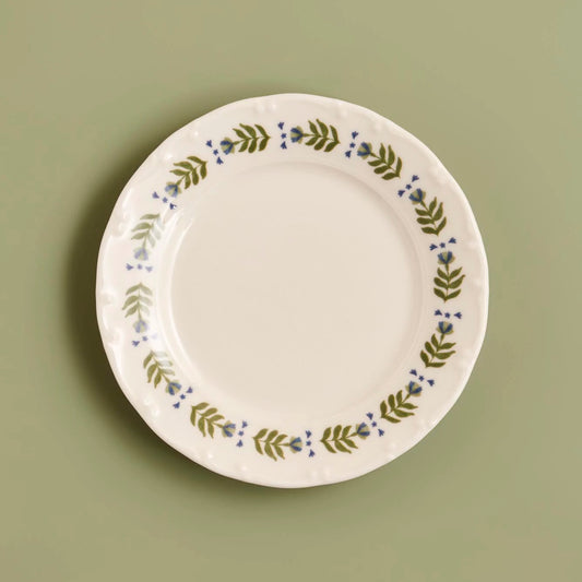 Alessa Porselen Pasta Tabağı Mavi-Yeşil (20 cm)